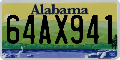 AL license plate 64AX941