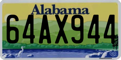 AL license plate 64AX944