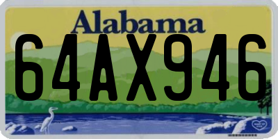 AL license plate 64AX946