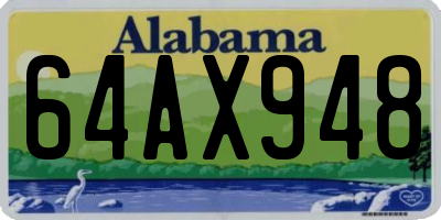 AL license plate 64AX948