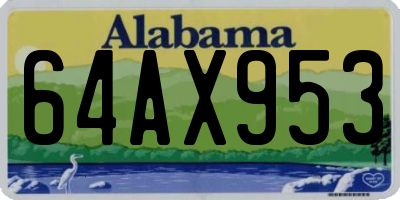 AL license plate 64AX953
