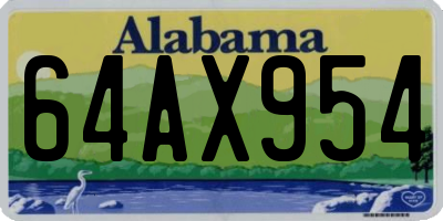 AL license plate 64AX954