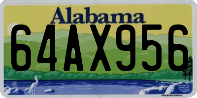 AL license plate 64AX956
