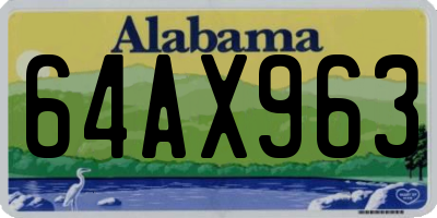 AL license plate 64AX963