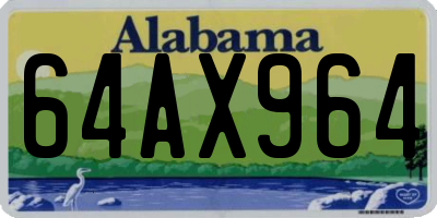 AL license plate 64AX964