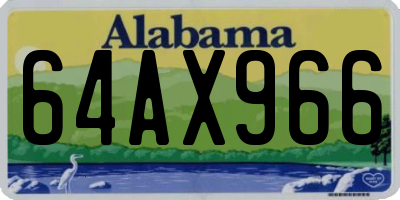 AL license plate 64AX966