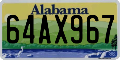AL license plate 64AX967