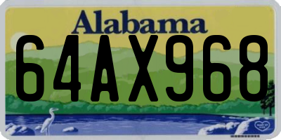 AL license plate 64AX968