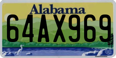 AL license plate 64AX969