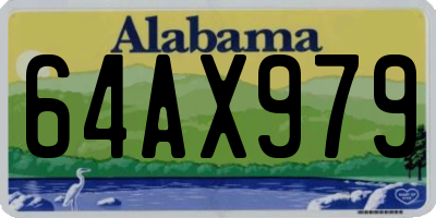 AL license plate 64AX979