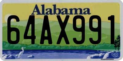 AL license plate 64AX991
