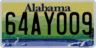 AL license plate 64AY009
