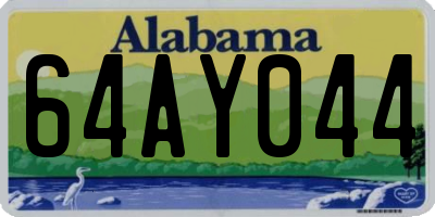 AL license plate 64AY044
