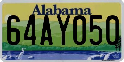 AL license plate 64AY050