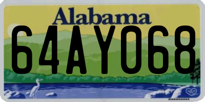 AL license plate 64AY068