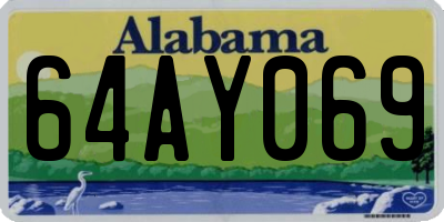 AL license plate 64AY069