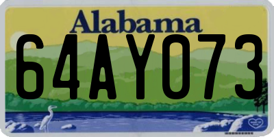 AL license plate 64AY073