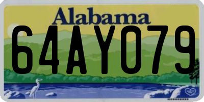 AL license plate 64AY079