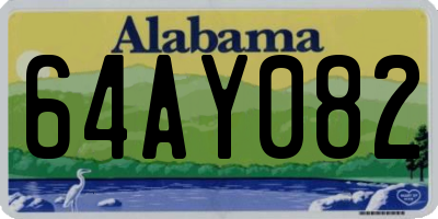 AL license plate 64AY082