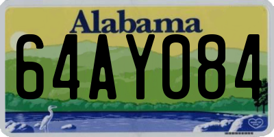 AL license plate 64AY084