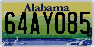 AL license plate 64AY085