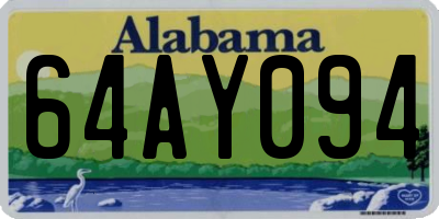 AL license plate 64AY094