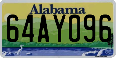 AL license plate 64AY096