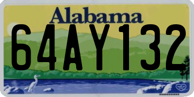 AL license plate 64AY132