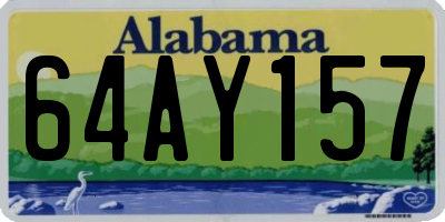 AL license plate 64AY157