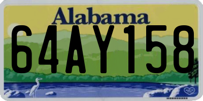 AL license plate 64AY158