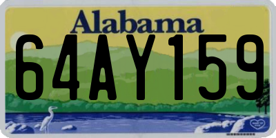 AL license plate 64AY159