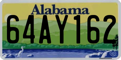AL license plate 64AY162