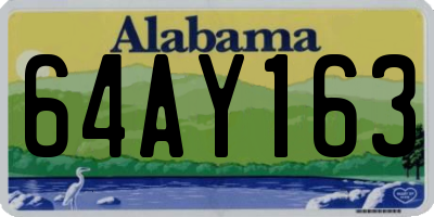 AL license plate 64AY163
