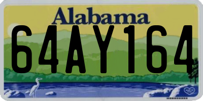 AL license plate 64AY164