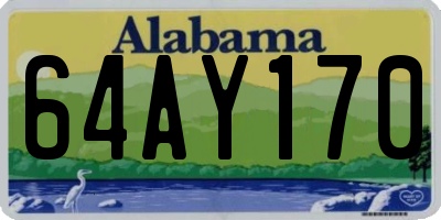 AL license plate 64AY170