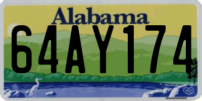 AL license plate 64AY174