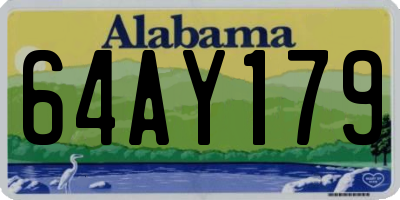 AL license plate 64AY179