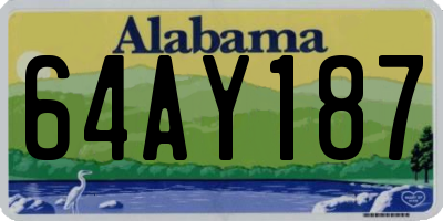 AL license plate 64AY187