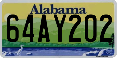 AL license plate 64AY202