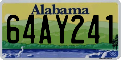 AL license plate 64AY241