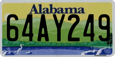 AL license plate 64AY249