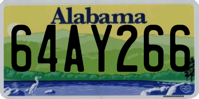 AL license plate 64AY266