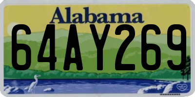 AL license plate 64AY269