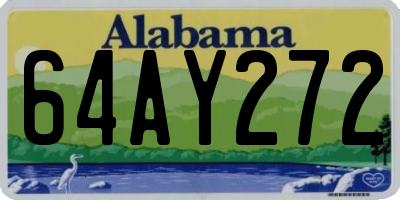 AL license plate 64AY272
