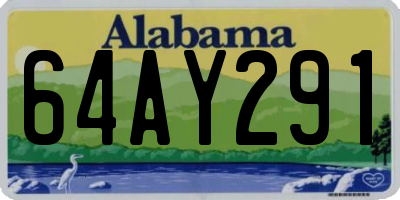 AL license plate 64AY291