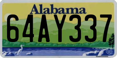 AL license plate 64AY337