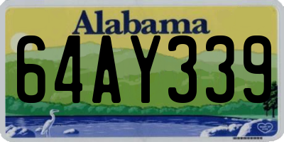 AL license plate 64AY339