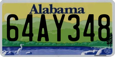 AL license plate 64AY348