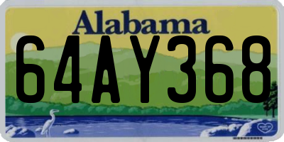 AL license plate 64AY368