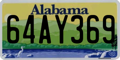 AL license plate 64AY369